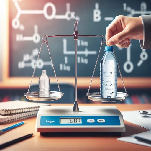 how much does 1 liter of water weigh