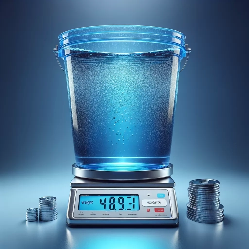 how much does 5 gallons of water weigh