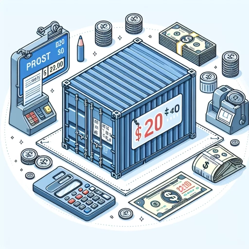 how much does a 20 foot shipping container cost