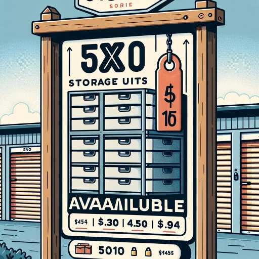 how much does a 5x10 storage unit cost