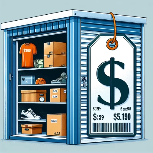 how much does a 5x5 storage unit cost