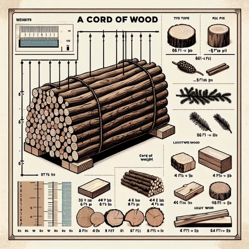how much does a cord of wood weigh