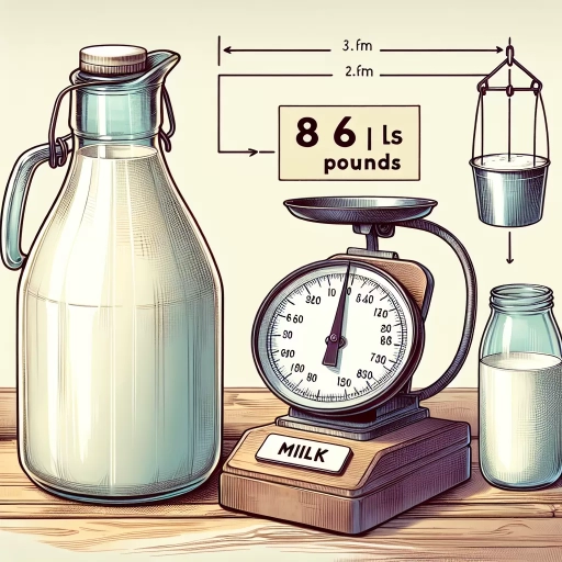 how much does a gallon of milk weigh