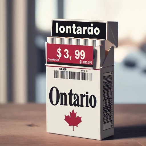 how much does a pack of cigarettes cost in ontario
