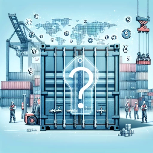 how much does a shipping container cost