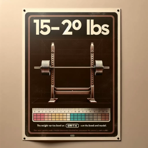 how much does a smith machine bar weigh