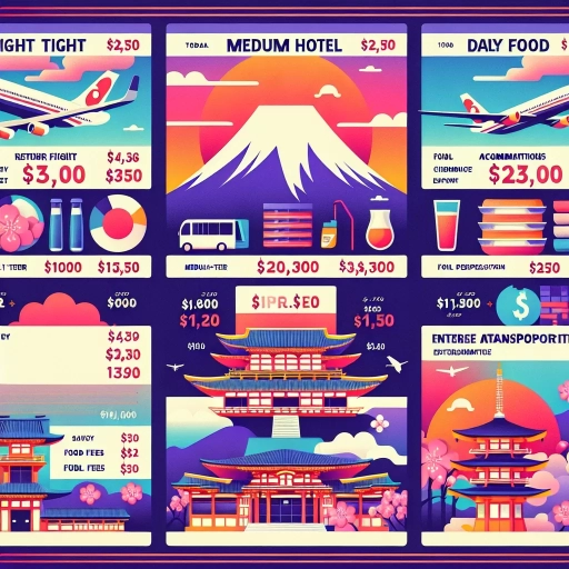 how much does a trip to japan cost