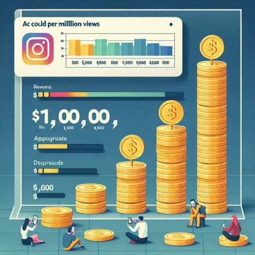 how much does instagram pay for 1 million views