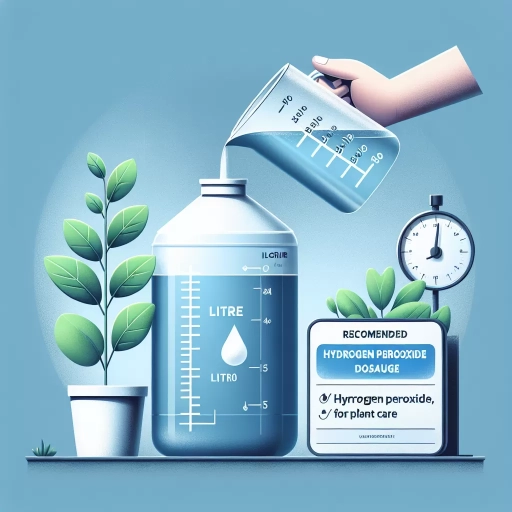 how much hydrogen peroxide per litre of water for plants