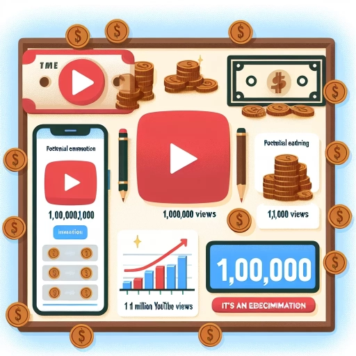 how much is 1 million youtube views worth