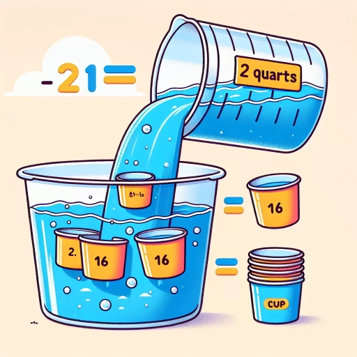 how much is 2 quarts in cups