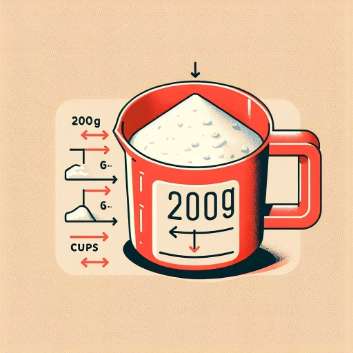 how much is 200g of flour in cups