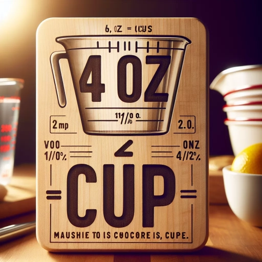 how much is 4oz in cups