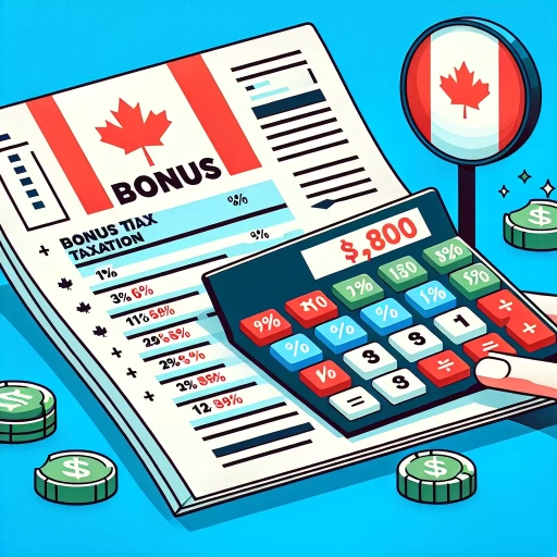 how much is bonus taxed in canada