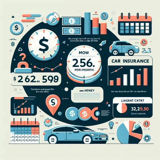 how much is car insurance for a new driver per month
