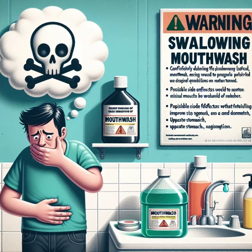 how much mouthwash is dangerous to swallow