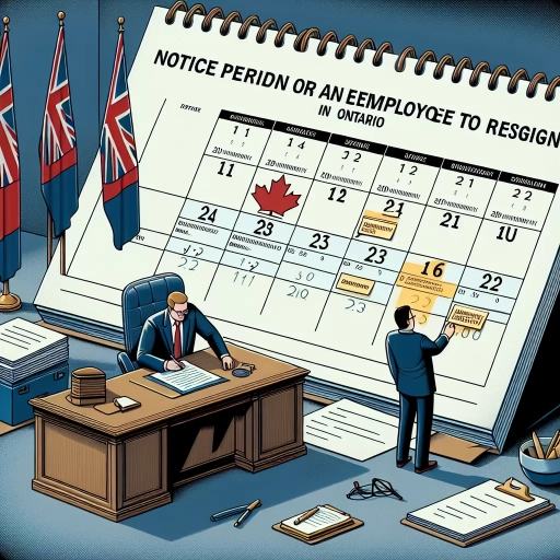 how much notice to give employer in ontario