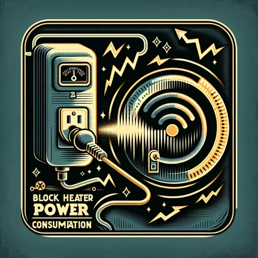 how much power does a block heater use