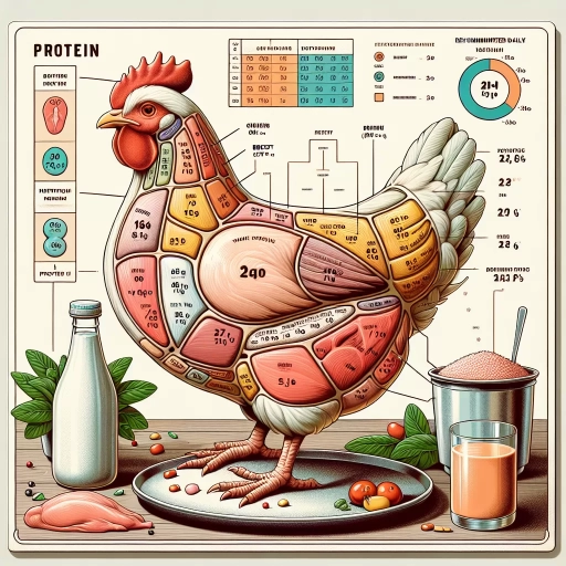 how much protein in a whole chicken