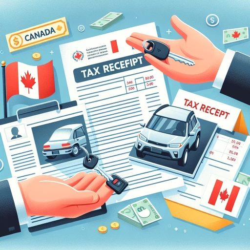 how much tax receipt for donating car canada