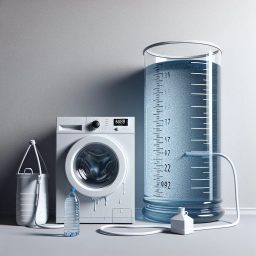how much water does a washing machine use