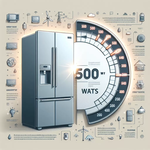 how much watts does a fridge use