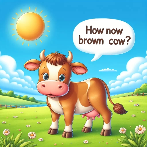how now brown cow