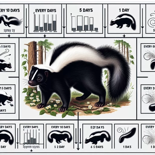 how often can a skunk spray
