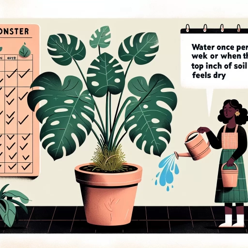 how often to water monstera