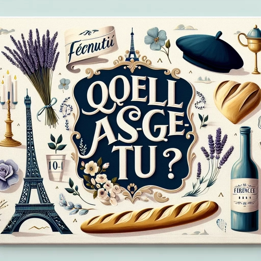 how old are you in french
