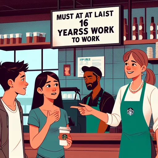 how old to work at starbucks