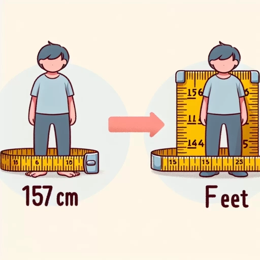 how tall is 157 cm in feet