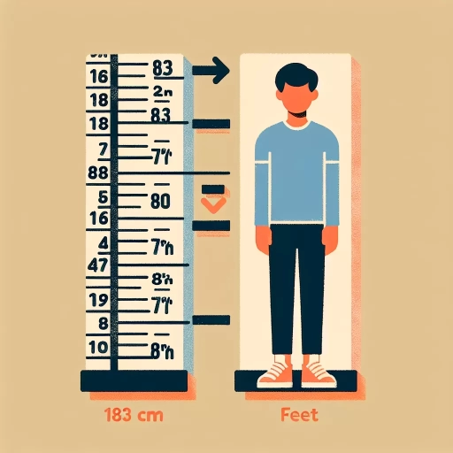 how tall is 183 cm in feet