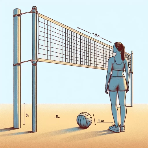 how tall is a volleyball net