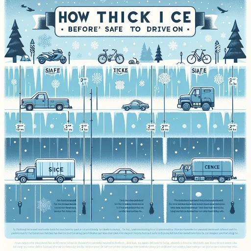 how thick does ice need to be to drive on