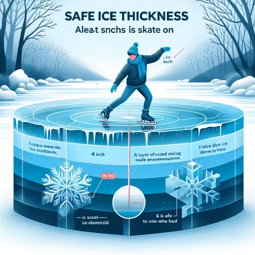 how thick should ice be to skate on