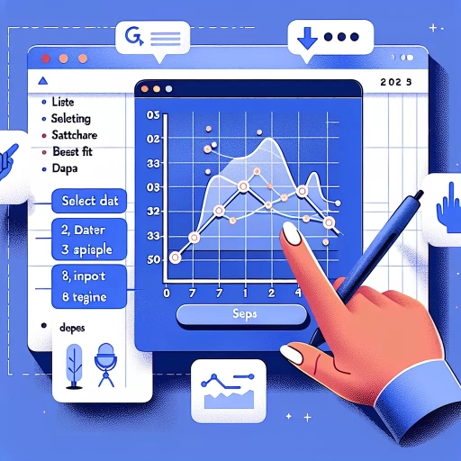 how to add a line of best fit in google sheets