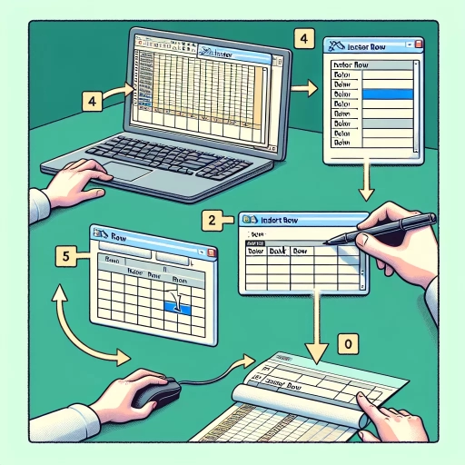 how to add a row in excel