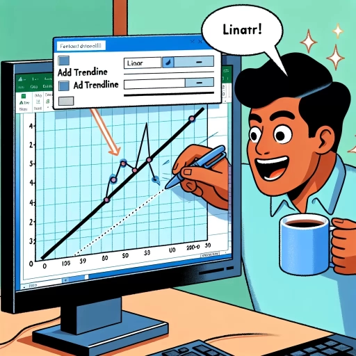 how to add a trendline in excel