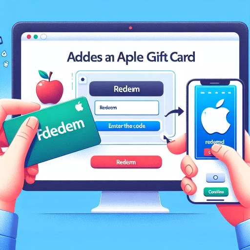 how to add apple gift card to account
