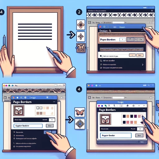 how to add border in word