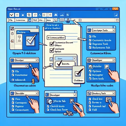 how to add check box in word