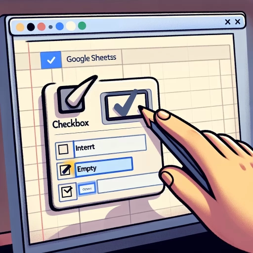how to add checkbox in google sheets