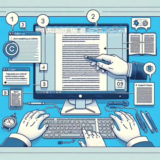 how to add citation in word