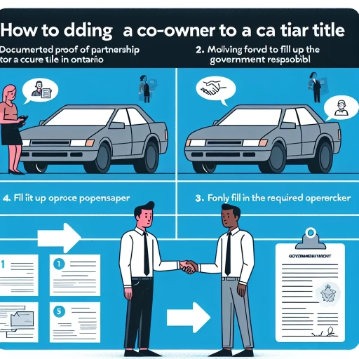 how to add co owner to car title ontario