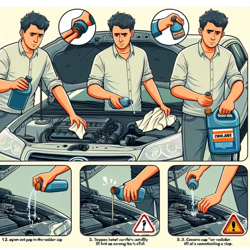 how to add coolant in car