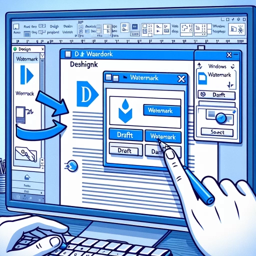 how to add draft watermark in word