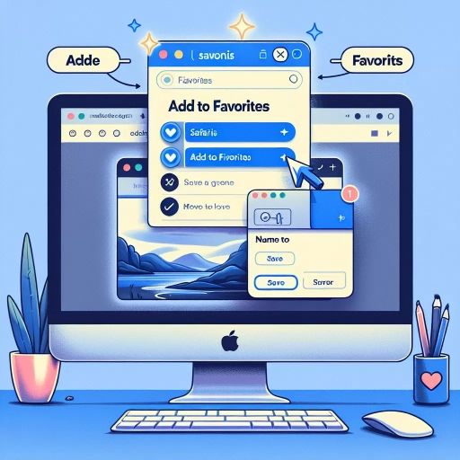 how to add favorites in safari