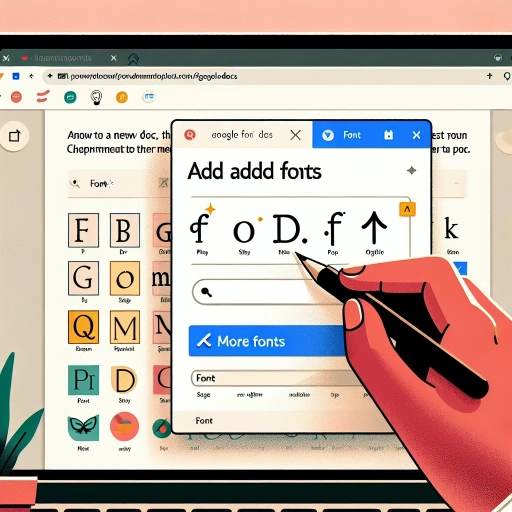 how to add fonts to google docs