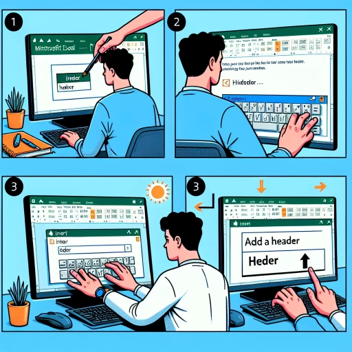 how to add header in excel